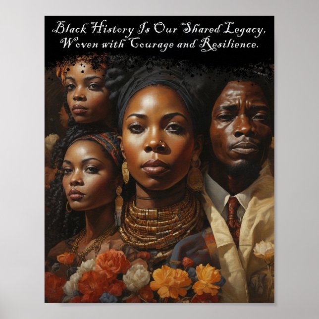 Zitat des Black History Month Poster (Vorne)