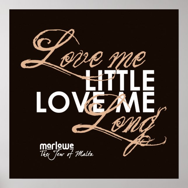 Zitat des Juden von Malta Poster (Vorne)