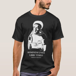 Zitat des Philosophen Thomas von Aquin Unius Libri T-Shirt