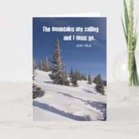 Zitat durch John Muir: Die Berge nennen