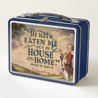Zitat "Eaten out of House" des lustigen klassische Metall Brotdose