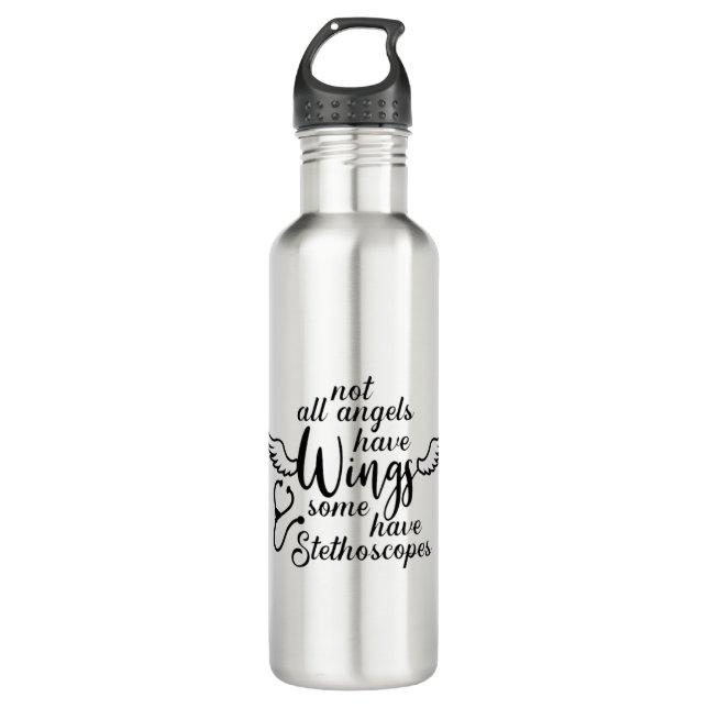 Zitat Edelstahlflasche (Vorderseite)