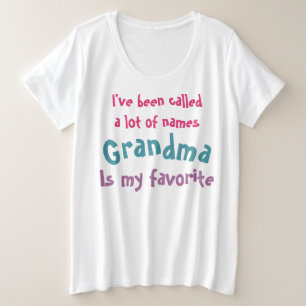Zitat einer Menge von Namen Großartig Lieblingsan Große Größe T-Shirt