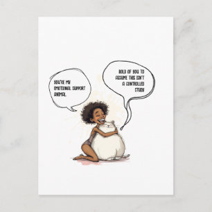 Zitat einer sarkastischen introvertierten emotiona postkarte