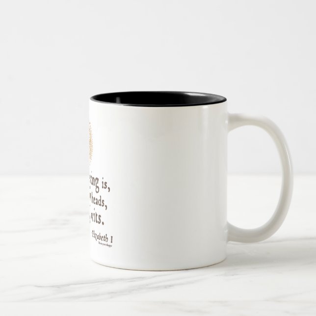 Zitat Elizabeth I auf Esprit Zweifarbige Tasse (Rechts)