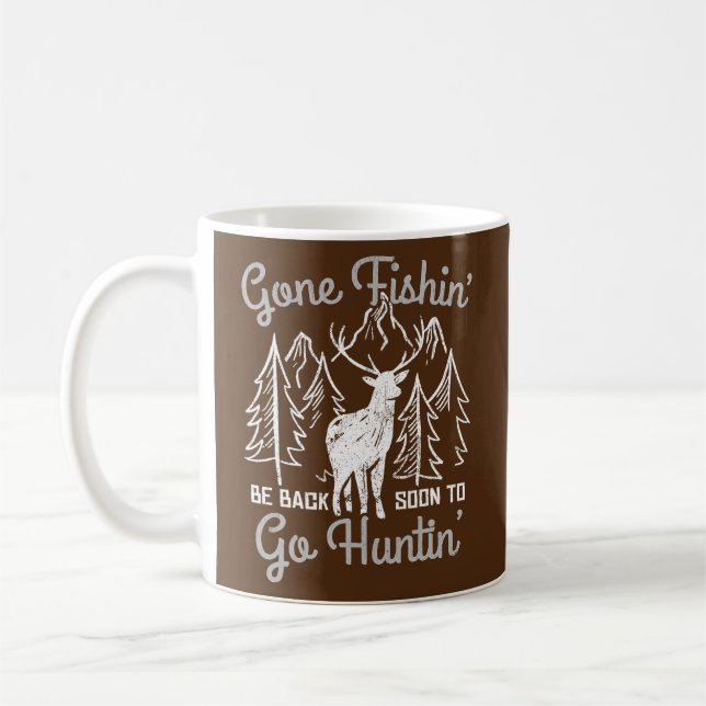 Zitat Fischer Deer Hunter zur Jagd Kaffeetasse (Links)