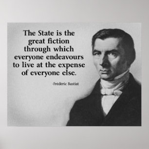 Zitat Frederic Bastiat Poster