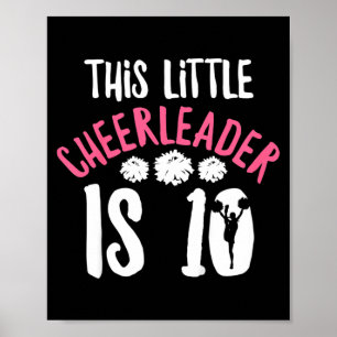 Zitat für 10-jährige Cheerleaderin Poster