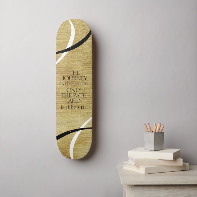 Zitat für Inspirationsreisen und Wege Skateboard (Wandkunst)