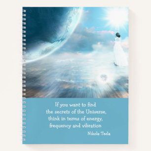 Zitat Geheimnisse des Universums Schriftsteller Notizbuch