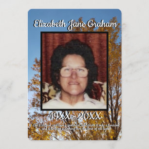 Zitat Golden Leaf Fall Bäume Hintergrund Beerdigun Programm