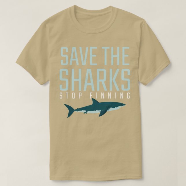 Zitat Grafische Geschenke Rettend Haie beenden das T-Shirt (Design vorne)