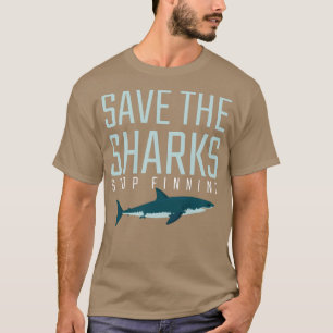 Zitat Grafische Geschenke Rettend Haie beenden das T-Shirt