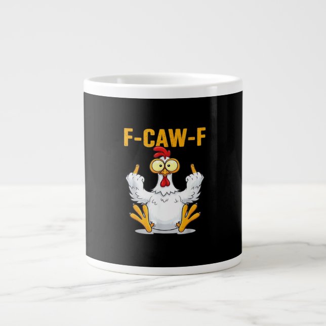 Zitat Hahn Meme Klassiker Jumbo-Tasse (Vorderseite)