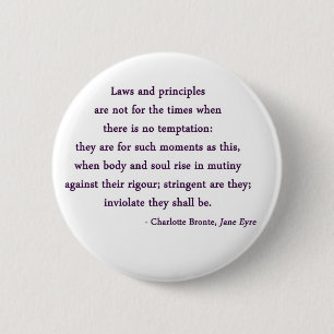 Zitat-Knopf Janes Eyre Button