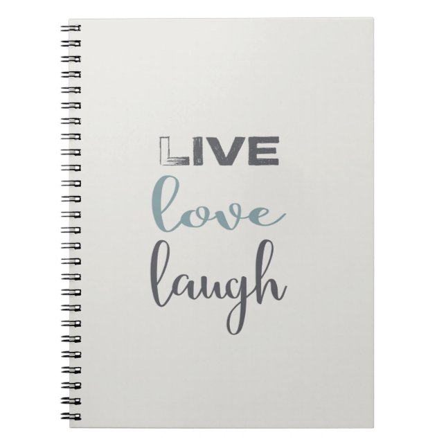 Zitat Live Liebe Lachen Notizblock (Vorderseite)