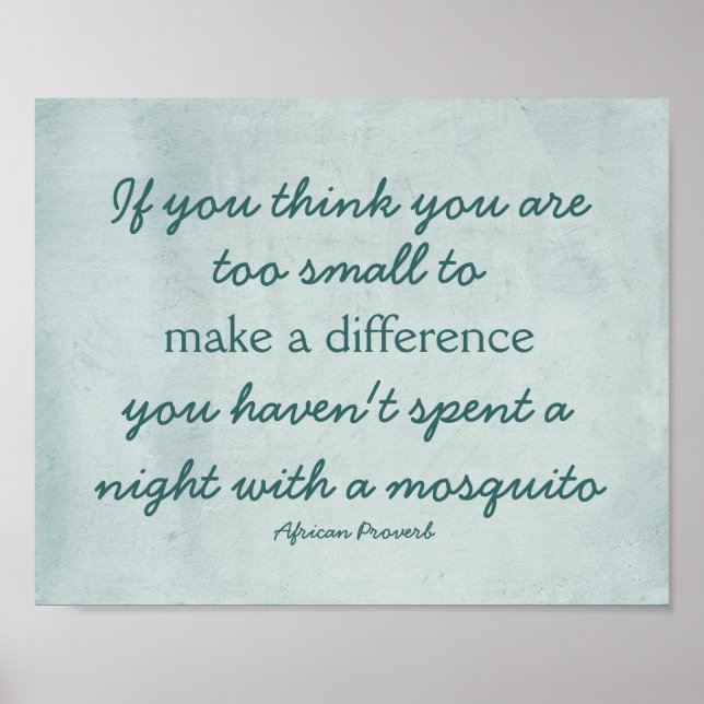 Zitat macht ein Plakat (Vorne)