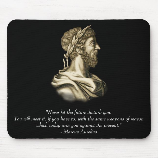 Zitat Marcus Aurelius Mousepad (Vorne)
