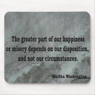 Zitat Marthas Washington Mousepad