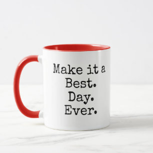 Zitat mit Stockfigur Mädchen Tasse