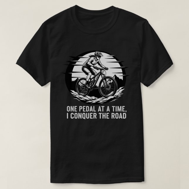 Zitat MTB Motivation. T-Shirt (Design vorne)