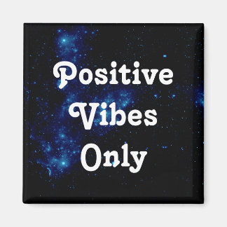 Zitat positive Bilder nur Galaxy Schwarz Blau Weiß Magnet