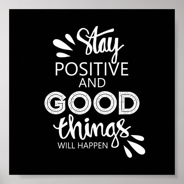 Zitat-Poster mit Inspiration Poster (Vorne)