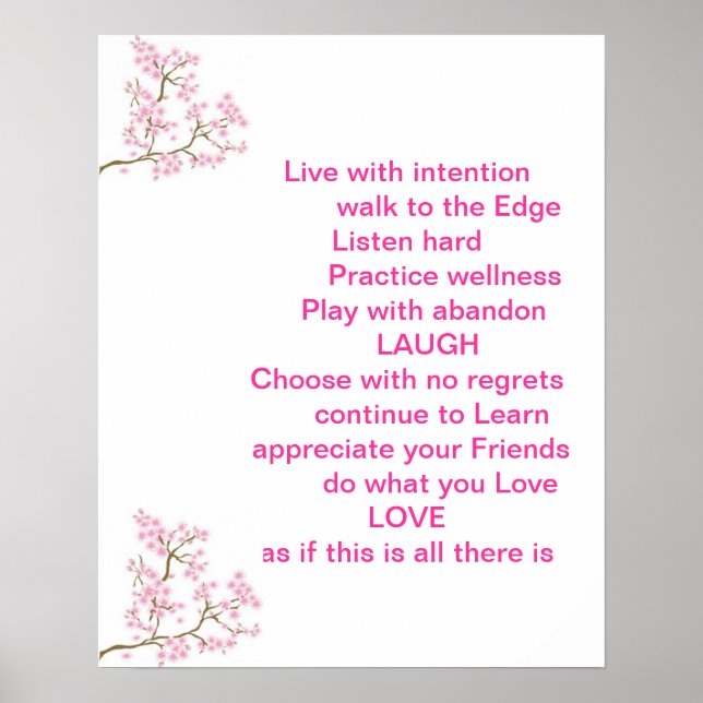 Zitat-Poster mit Inspiration Poster (Vorne)