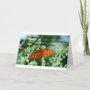 Zitat Ralph Emerson. Sie können eine Güte nicht Karte