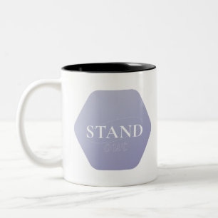 Zitat-Retro-Typografie-Zitat Zweifarbige Tasse