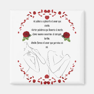 Zitat "Si Pudiera Explicarte" Magnet