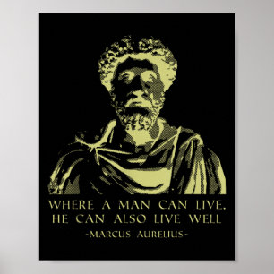 Zitat Stoische Redewendungen Marcus Aurelius Poster