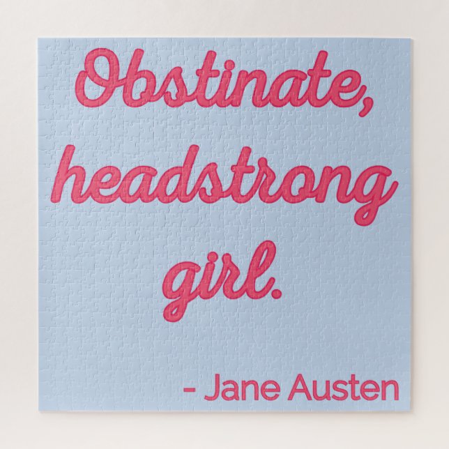 Zitat "Stolz und Vorurteile" II - Niedlicher Stil (Vertikal)