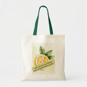 Zitat-Tasche aus Lemon - Fresh & Inspiration Tragetasche