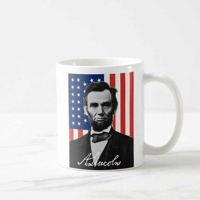 Zitat-Tasse Abraham Lincoln Gettysburg Kaffeetasse (Rechts)