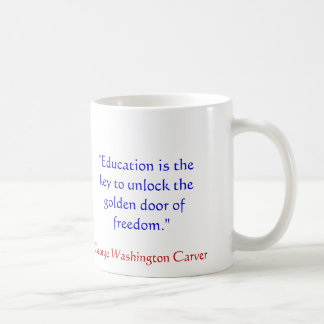 Zitat-Tasse George Washington Transchiermesser Kaffeetasse