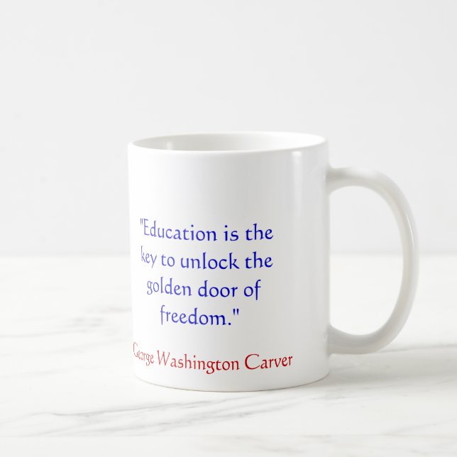 Zitat-Tasse George Washington Transchiermesser Kaffeetasse (Rechts)