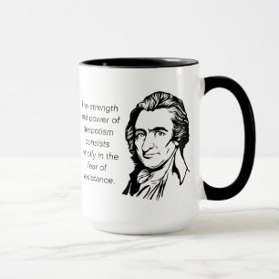 Zitat-Tasse Thomas Paine Tasse
