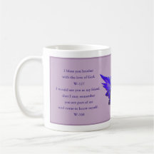 Zitat Tasse, Verzeihung ACIM Geschenk, Lila Engel