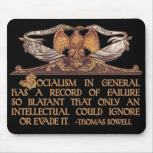 Zitat Thomas Sowell auf Sozialismus Mousepad