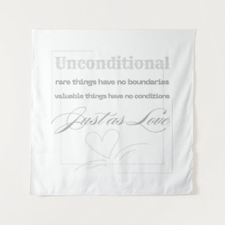 Zitat über bedingungslose Liebe Wandteppich