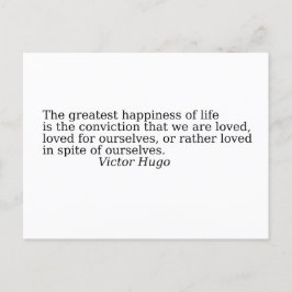 Zitat über das Leben Postkarte