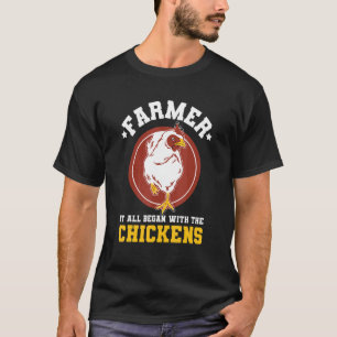 Zitat über Hühnerzucht für einen Geflügelzüchter T-Shirt