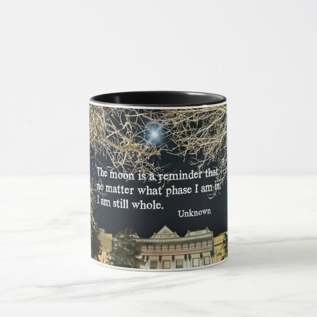 Zitat über Selbstwert. Tasse (Zentrum)
