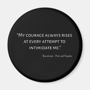 Zitat über Stolz und Vorurteile I Magnet