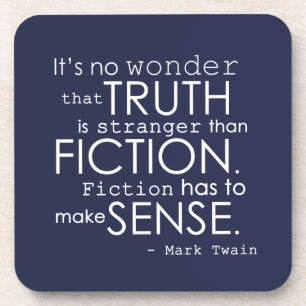 Zitat-Untersetzer-Set Twain literarisches in Untersetzer