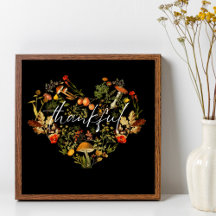 Zitat Vintage Botanicals Pilze Herbst