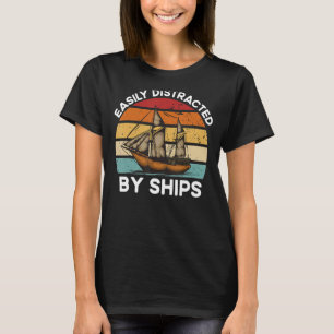 Zitat Vintage-Piraten-Schiff abgenutzt nautisch Se T-Shirt