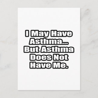 Zitat von Asthma Fighter Postkarte