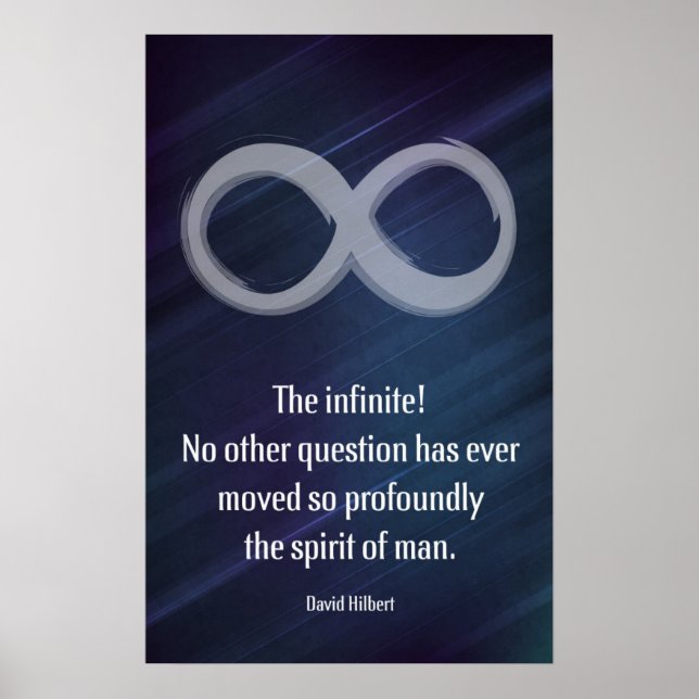 Zitat von David Hilbert - Math Posters Poster (Vorne)